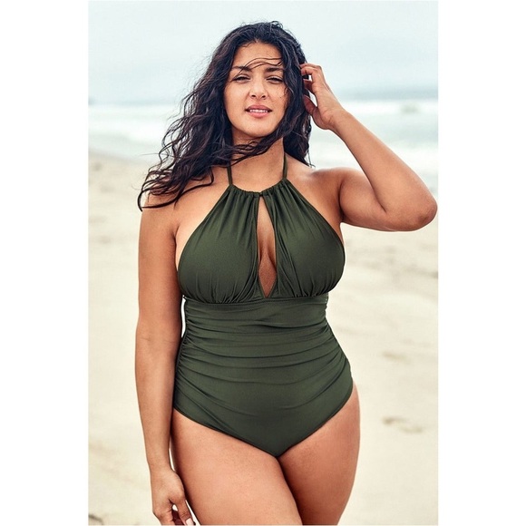 Women One Piece Swimsuit Tummy Control Bathing Suit Swimwear Plus Size 2X - Picture 1 of 3